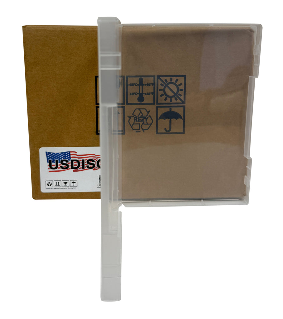 USDISC Storage Stamp Cases Chubby, Style 3, 21mm Clear Mount, Clear