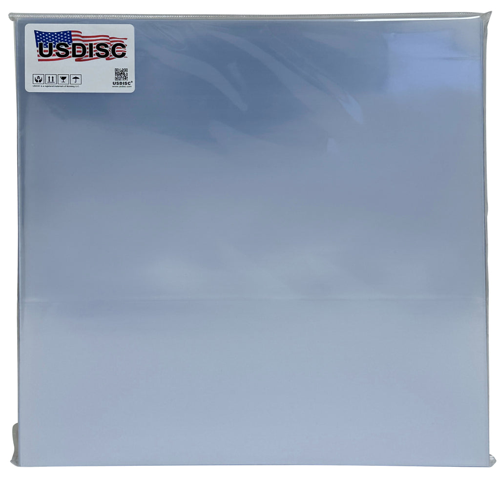 USDISC Record Outer Sleeves 12", LP, OPP, 5mil, Clear