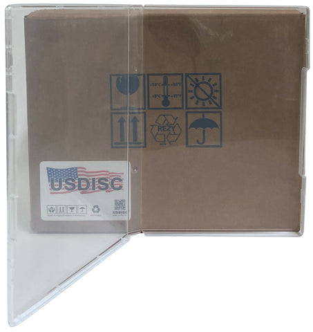 USDISC Storage Stamp Cases Standard, Style 2, 14mm Clear Mount, Clear