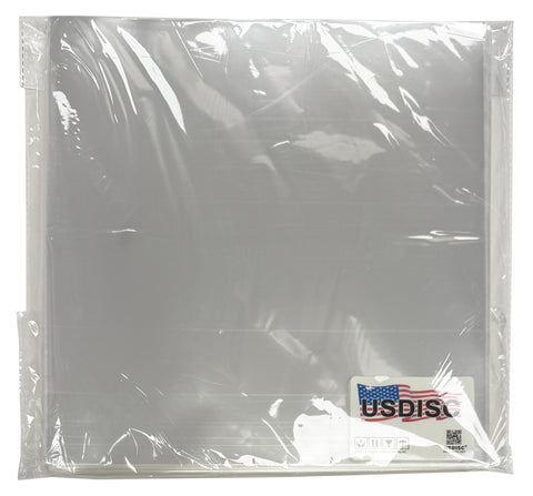 USDISC Record Outer Sleeves 10", 78 RPM, CPP, 3mil, Clear