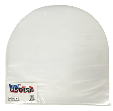 USDISC Record Inner Sleeves 10", 78 RPM, HDPE, Round Corners, Clear
