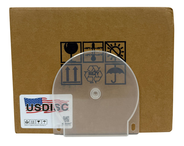 USDISC Clamshell Cases Binder Filing, Double 2 Disc, Clear