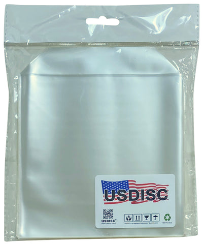 USDISC Storage Pockets 6.25 x 6.25, Flap, 4mil Stamp, Die & Stencil, Clear