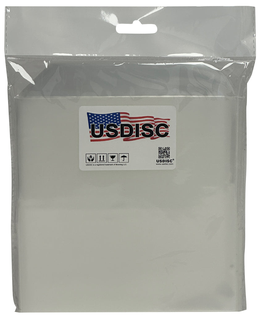USDISC Storage Pockets 6.75 x 6.75, Flap, 4mil Stamp, Die & Stencil, Clear
