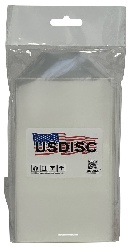 USDISC Storage Pockets 3.625 x 6.5, Flap, 4mil Slimline Die, Clear